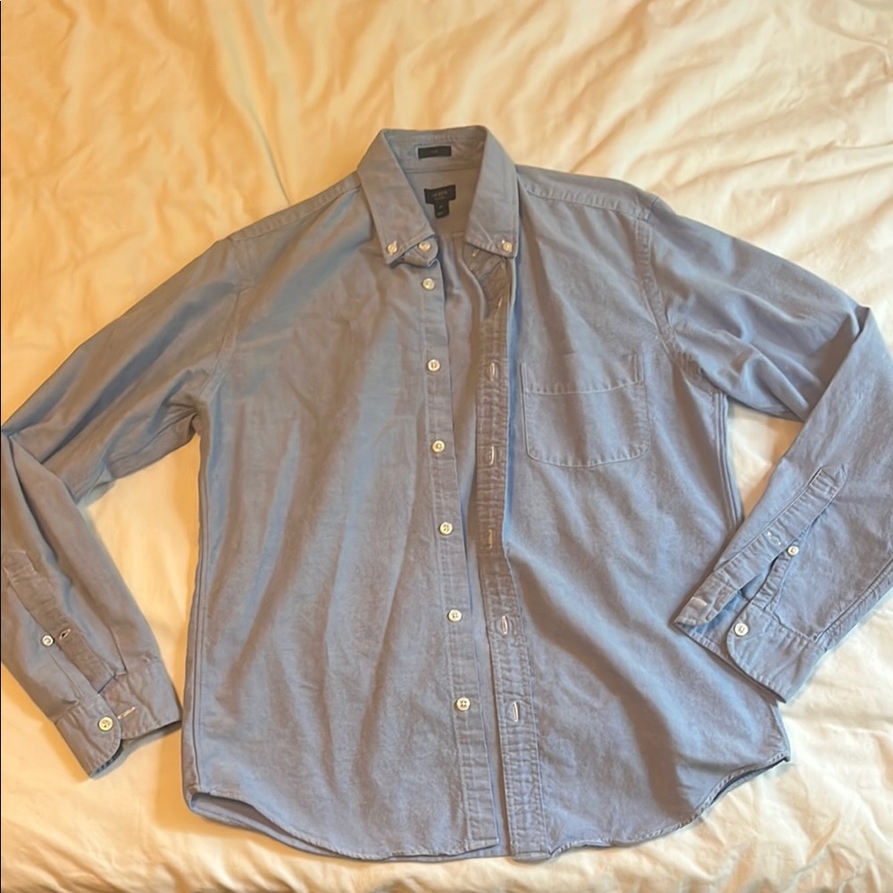 J. Crew Light Blue Oxford Button-Down Shirt